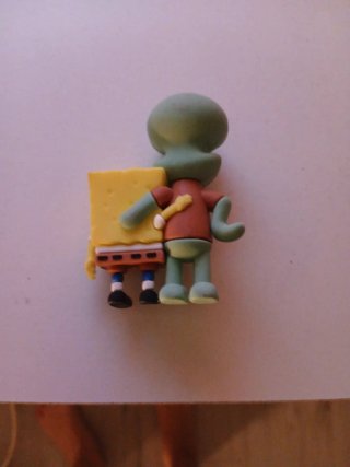Llavero Bob Esponja y Calamardo