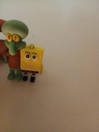 Llavero Bob Esponja y Calamardo