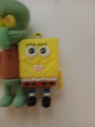 Llavero Bob Esponja y Calamardo