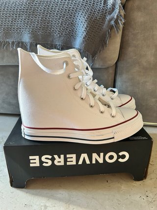 Converse cuña blancas talla 42.5