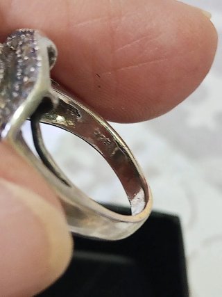 Anello Argento 925 Vintage con Pietre ametiste