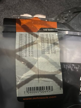 Cadenas de tela Autosock 695