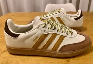 Zapatillas Adidas Samba Blancas y Marrones
