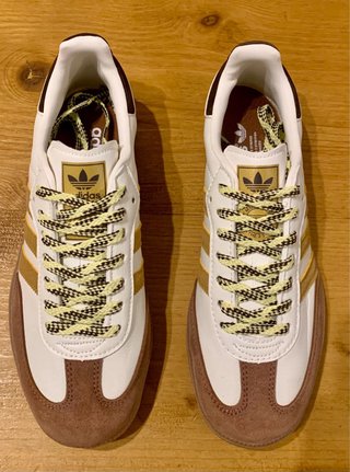 Zapatillas Adidas Samba Blancas y Marrones