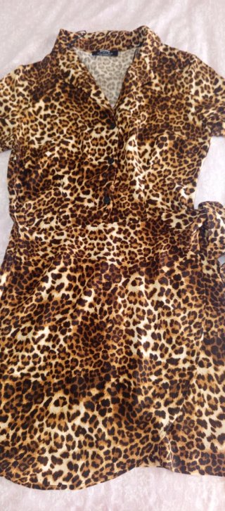Vestido estampado animal print