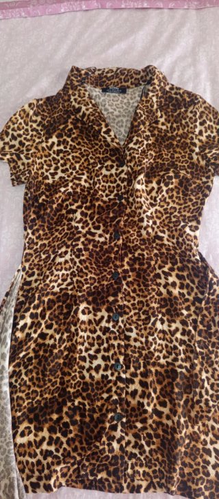 Vestido estampado animal print