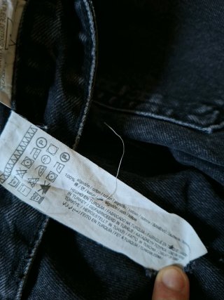 Pantalón corto negro Pull&Bear ripped talla 40