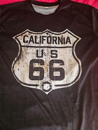 Camiseta manga corta verano Negra Hombre