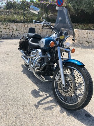 Yamaha XVS 650 Drag Star Azul/Plata