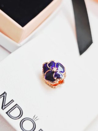 Charm Pandora color rosegold Flor con caja origina
