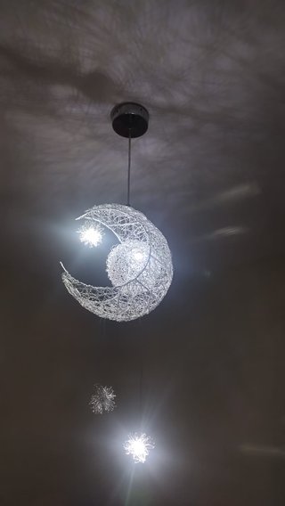 Lámpara Techo Luna y Estrellas