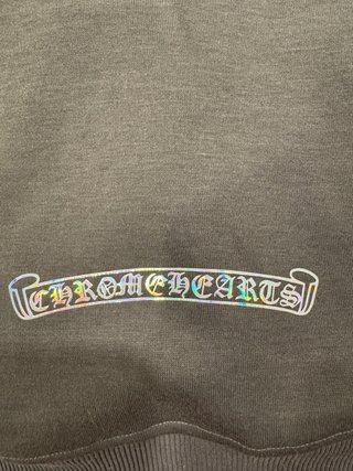 Chrome Hearts Sudadera Gris con Etiquetas
