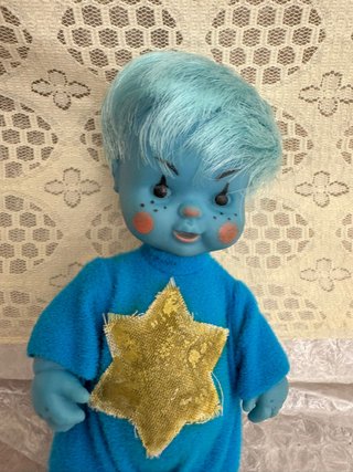 Muñeca Barriguitas Astro Famosa Estrella Azul