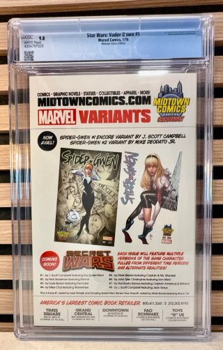 Comic gradeado CGC 9.8 - Star Wars: Vader Down #1