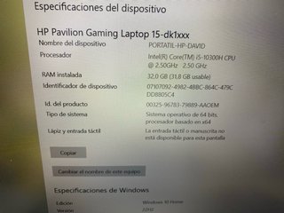 HP Pavilion Gaming 15 i5 32GB RAM GTX 1650