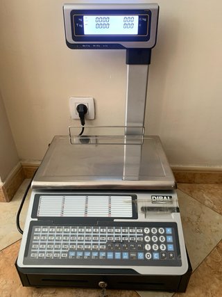 Báscula DIBAL con cajón portamonedas