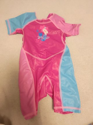 Traje de neopreno bebé sirena