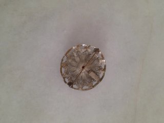 Antico porta sigari in cristallo e argento