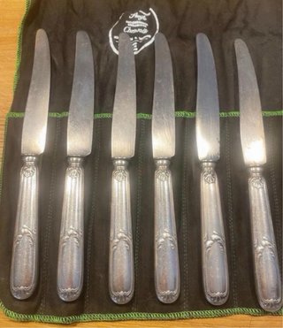 Set 7 forchette in metallo argentato