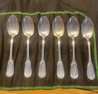 Set 7 forchette in metallo argentato