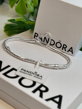 Pulsera Pandora Corazón Plata 925 18cm