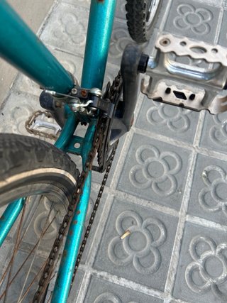 Bicicleta Montaña Amarilla y Turquesa