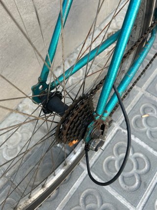 Bicicleta Montaña Amarilla y Turquesa
