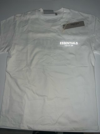 Camiseta Fear of God Essentials Blanca