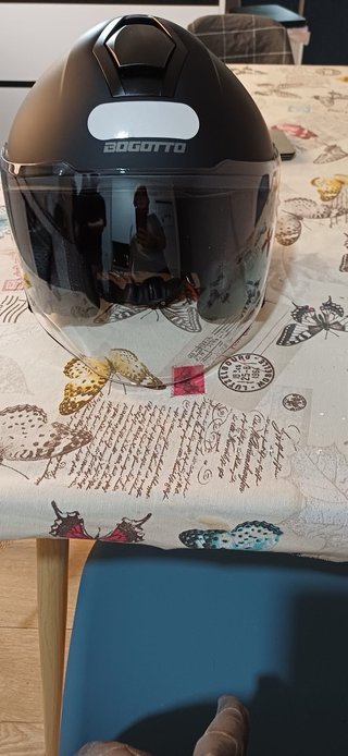 Casco Jet Bogotto Negro Mate