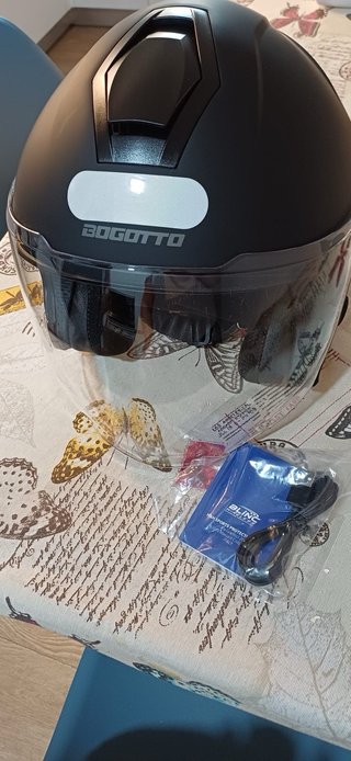 Casco Jet Bogotto Negro Mate
