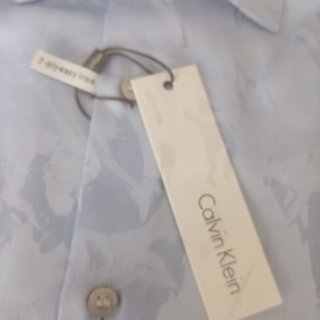Camisa Calvin Klein azul fitted nueva con etiqueta