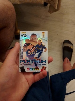 Carta Panini Platinum Cazorla 2026 Edición Limitad