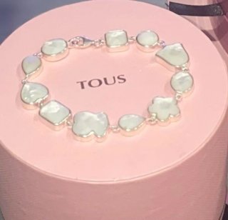 Pulsera Tous Plata y Piedras Blancas