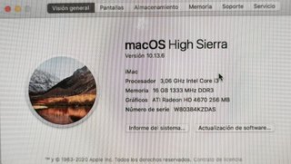 iMac 21.5 2011 formateado de fábrica