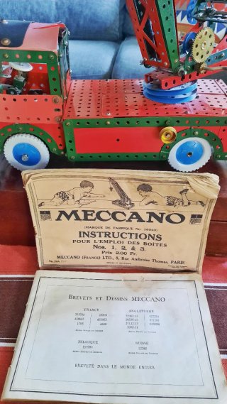 Juguete Meccano Antiguo Grúa Camión