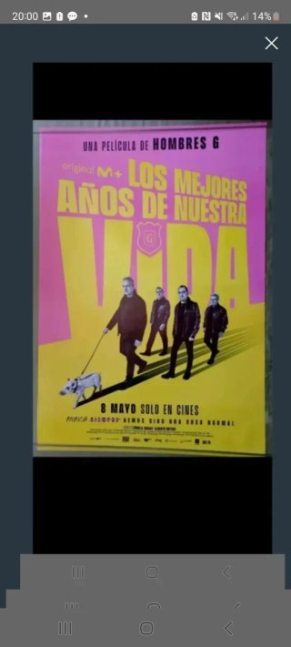 Póster Película Hombres G Los Mejores Años