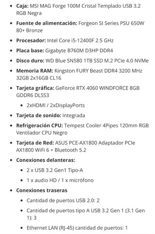 Ordenador Gaming MSI