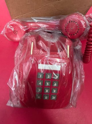 Teléfono Vintage Rojo Nuevo NOS Caja Original