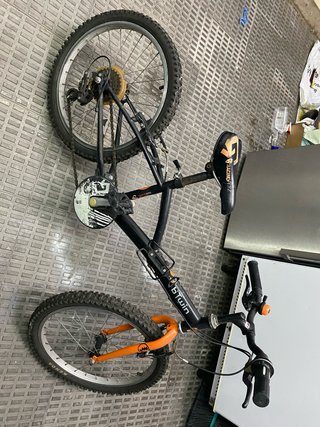 Bicicleta Infantil Btwin Negra - Naranja