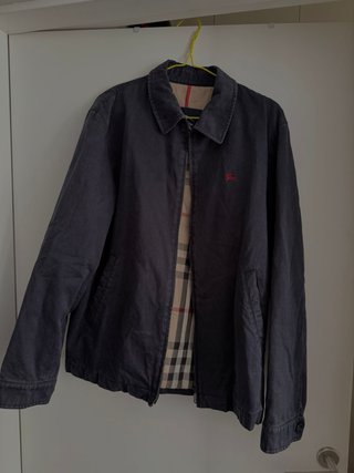 Chaqueta Burberry Harrington Años 80 Negra