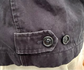 Chaqueta Burberry Harrington Años 80 Negra