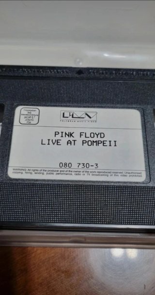 Vhs vintage "Pink Floyd live at Pompei".