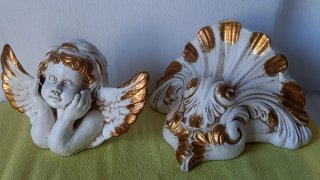 Querubín Vintage Dorado 30cm