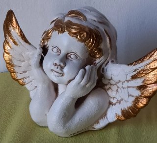 Querubín Vintage Dorado 30cm