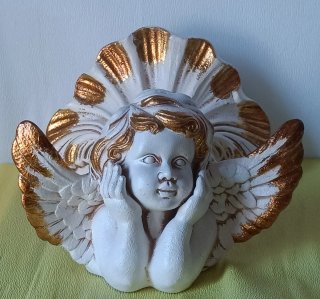 Querubín Vintage Dorado 30cm