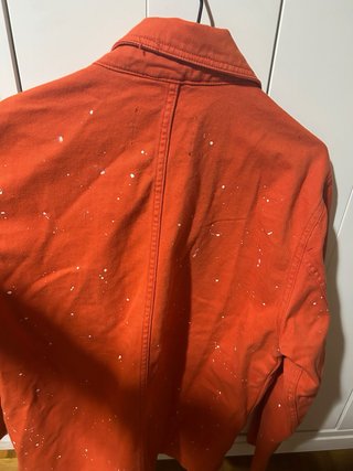 Chaqueta Pull&Bear naranja salpicada