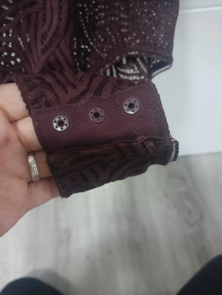 Body / Bañador Encaje Crochet Oysho Granate S impe