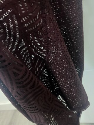 Body / Bañador Encaje Crochet Oysho Granate S impe