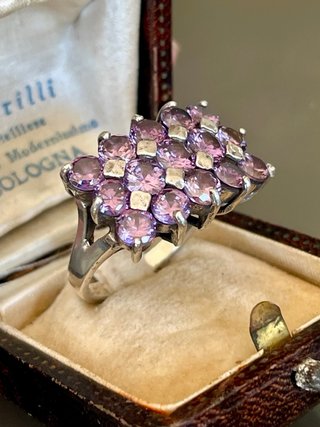 Anello Vintage Argento 925 Ametiste
