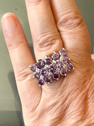 Anello Vintage Argento 925 Ametiste
